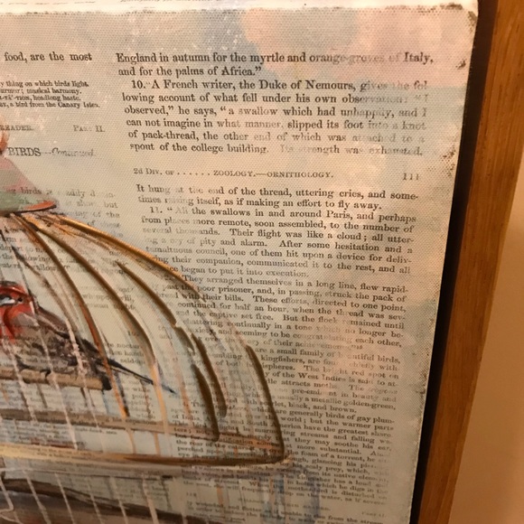 Canvas Bird Print / Wall Hanging - Picture 3 of 4